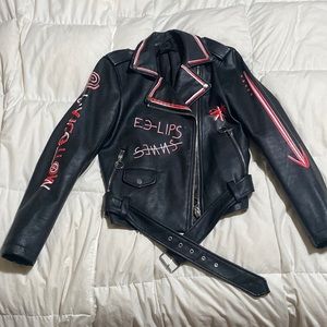 ZARA FAUX LEATHER JACKET SIZE SMALL